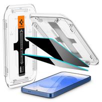 samsung galaxy s25 stikliukai - Spigen "Glas.TR EZ FIT HD Privacy Glass for Samsung Galaxy S24/S25" Juodas (Black) 2vnt - 8 nuotrauka
