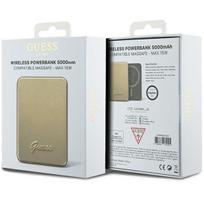 5000mah powerbank magsafe - Guess GUPBM5ALGSGD, 5000mAh, 15W, MagSafe Metal Script Logo, auksinis - 2 nuotrauka
