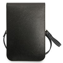 rankine telefonui - Guess "PU Saffiano Triangle Logo Phone Bag" Black - 2 nuotrauka