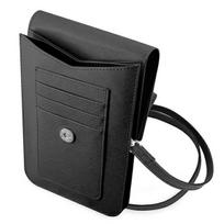 rankine telefonui - Guess "PU Saffiano Triangle Logo Phone Bag" Black - 3 nuotrauka