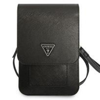 rankine telefonui - Guess "PU Saffiano Triangle Logo Phone Bag" Black - 5 nuotrauka