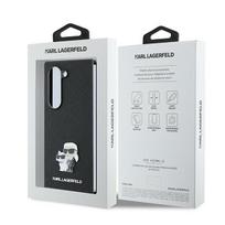 samsung fold 6 case - Karl Lagerfeld Saffiano Metal Pin dėklas Samsung Galaxy Z Fold 6 - Juodas (Black) - 2 nuotrauka