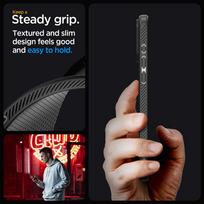 iphone telefonai - Spigen "Liquid Air iPhone 15 Pro" Matte Black - 5 nuotrauka