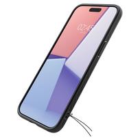 iphone telefonai - Spigen "Liquid Air iPhone 15 Pro" Matte Black - 7 nuotrauka