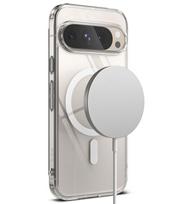 pixel 9 deklas - Ringke "Fusion MagSafe Case for Google Pixel 9 / 9 Pro" Skaidrus (Clear) - 6 nuotrauka