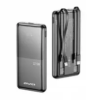 10000 power bank - Awei P76K 10000mAh 22.5W Juodas (Black) - 3 nuotrauka