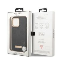 deklas iphone 13 guess - Apple iPhone 13 Pro Guess dėklas Peony Logo Plate MagSafe - Juodas (Black) - 2 nuotrauka