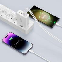 usb a usb c pakrovejas - Tech-Protect NC100W-GAN 100W 4-Port USB-C PD + QC3.0 Tinklo Įkroviklis Juodas (Black) - 4 nuotrauka