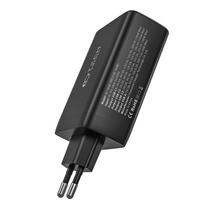 usb a usb c pakrovejas - Tech-Protect NC100W-GAN 100W 4-Port USB-C PD + QC3.0 Tinklo Įkroviklis Juodas (Black) - 5 nuotrauka