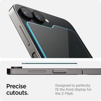 z flip6 - Spigen Glas.TR Sam Z Flip 6 2pcs/2pcs "EZ FIT" AGL07972 tempered glass - 3 nuotrauka