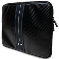 krepsys nesiojamam kompiuteriui 16 - BMW Carbon & Blue Stripe sleeve for a 16" laptop - black - 3 nuotrauka