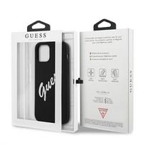 iphone 12 mini dekliukas - Guess "GUHCP12SLSVSBW Silicone Vintage Fuschia Script Cover iPhone 12 mini" - 2 nuotrauka