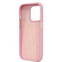 crocs lt - Guess GUHCP14LHGCRHP iPhone 14 Pro 6,1 colio eilinis/rožinis kietas dėklas Croco kolekcija - 3 nuotrauka