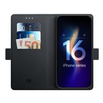 telefono pinigine iphone - 3MK "Wallet Case iPhone 16" Black - 9 nuotrauka