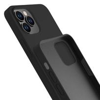 telefonas iphone pro max 12 - 3MK "Silicone Case iPhone 12 Pro Max" Black - 2 nuotrauka