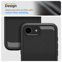 apple 17e - Spigen Rugged Armor MagSafe dėklas iPhone 16e - Juodas (Black) - 5 nuotrauka