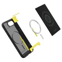 apple 17e - Spigen Rugged Armor MagSafe dėklas iPhone 16e - Juodas (Black) - 9 nuotrauka