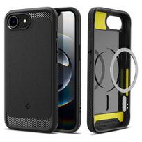 apple 17e - Spigen Rugged Armor MagSafe dėklas iPhone 16e - Juodas (Black) - 12 nuotrauka