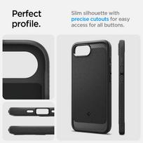 apple 17e - Spigen Rugged Armor MagSafe dėklas iPhone 16e - Juodas (Black) - 13 nuotrauka