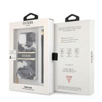 dekliukas iphone 13 mini - Guess "GUHCP13SKCABBK Camo Strap Hard Case iPhone 13 Mini" Black - 2 nuotrauka