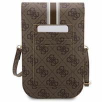 rankine telefonui - Guess "PU 4G Printed Stripes Phone Bag" Brown - 2 nuotrauka