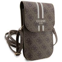 rankine telefonui - Guess "PU 4G Printed Stripes Phone Bag" Brown - 4 nuotrauka