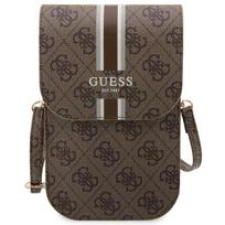 rankine telefonui - Guess "PU 4G Printed Stripes Phone Bag" Brown - 5 nuotrauka