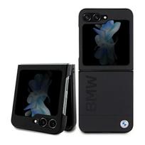 samsung telefonai - BMW "Leather Hot Stamp Case Galaxy Z Flip 5" Black - 2 nuotrauka