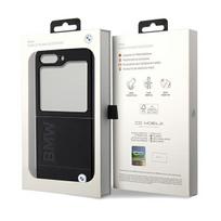 samsung telefonai - BMW "Leather Hot Stamp Case Galaxy Z Flip 5" Black - 3 nuotrauka