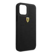telefonas iphone pro max 12 - Ferrari "On Tarck - Perforated for iPhone 12 Pro Max" Black - 3 nuotrauka