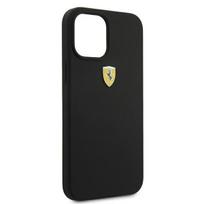 telefonas iphone pro max 12 - Ferrari On Track Silicone dėklas iPhone 12 Pro Max Juodas (Black) - 3 nuotrauka