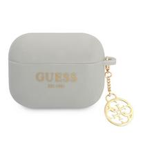 apple airpods ausines - Guess 4G Charms Silicone Case for Airpods Pro Gray - 2 nuotrauka