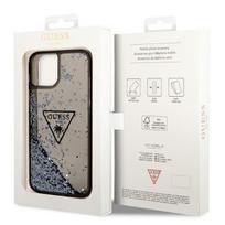 iphone 7 plus deklas - Guess "GUHCP14MLFCTPK PC/ TPU Liquid Glitter Case iPhone 14 Plus" Black - 2 nuotrauka
