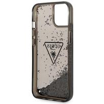 iphone 7 plus deklas - Guess "GUHCP14MLFCTPK PC/ TPU Liquid Glitter Case iPhone 14 Plus" Black - 3 nuotrauka