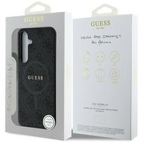 guess pu leather 4g - Guess "Leather 4G Colored Ring Classic Logo MagSafe Case Galaxy S25" Black - 2 nuotrauka