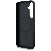 guess pu leather 4g - Guess "Leather 4G Colored Ring Classic Logo MagSafe Case Galaxy S25" Black - 3 nuotrauka
