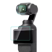 dji priedi - DJI Osmo Pocket 3 Grūdinto Stiklo Objektyvo ir Ekrano Apsauga (Tempered Glass Lens and Screen Protector) - 2 nuotrauka