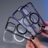 iphone 15 pro telefonai - Apple iPhone 15 Pro Max - 3mk Frosty MagCase Blue - 2 nuotrauka