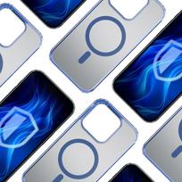 iphone 15 pro telefonai - Apple iPhone 15 Pro Max - 3mk Frosty MagCase Blue - 4 nuotrauka