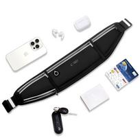 sportinis telefono deklas - Tech-Protect M3 Universal Sport Waist Bag - Black - 7 nuotrauka
