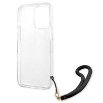 iphone 13 pro max deklai - Guess "GUHCP13XKCABBK Camo Strap Hard Case iPhone 13 Pro Max" Black - 3 nuotrauka