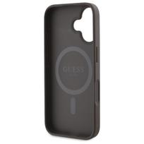 iphone 16 deklas guess - Guess "4G Printed Stripes MagSafe Case iPhone 16" Brown - 3 nuotrauka