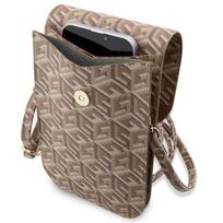 rankine telefonui - Guess "PU G Cube Phone Bag" Brown - 3 nuotrauka