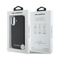 telefono deklas karl lagerfeld - Karl Lagerfeld "FW Metal Plate MagSafe iPhone 16" Black - 2 nuotrauka