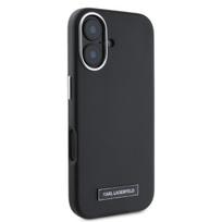 telefono deklas karl lagerfeld - Karl Lagerfeld "FW Metal Plate MagSafe iPhone 16" Black - 3 nuotrauka
