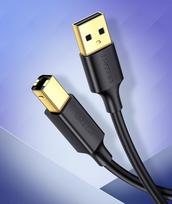 usb a type to usb b - Ugreen US135 USB 2.0 A Male to USB 2.0 B Male - 3 nuotrauka