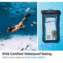 telefonu deklai - Spigen "Shield A601 Universal Waterproof Case" Black - 6 nuotrauka