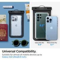 telefonu deklai - Spigen "Shield A601 Universal Waterproof Case" Black - 8 nuotrauka