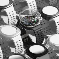 galaxio - Ringke Slim ir grūdinto stiklo dėklas + stiklo rinkinys Samsung Galaxy Watch Ultra (47mm) Juodas (Black) - 4 nuotrauka