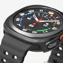 galaxio - Ringke Slim ir grūdinto stiklo dėklas + stiklo rinkinys Samsung Galaxy Watch Ultra (47mm) Juodas (Black) - 7 nuotrauka